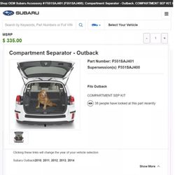 Compartment Separator-Outback