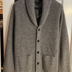 Brooks Brothers Men’s 100% Merino Wool Shawl Collar Cardigan Sweater