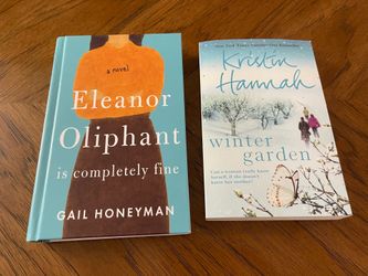 2 Books (Novels):  Eleanor Oliphant is Completely Fine & Winter Garden