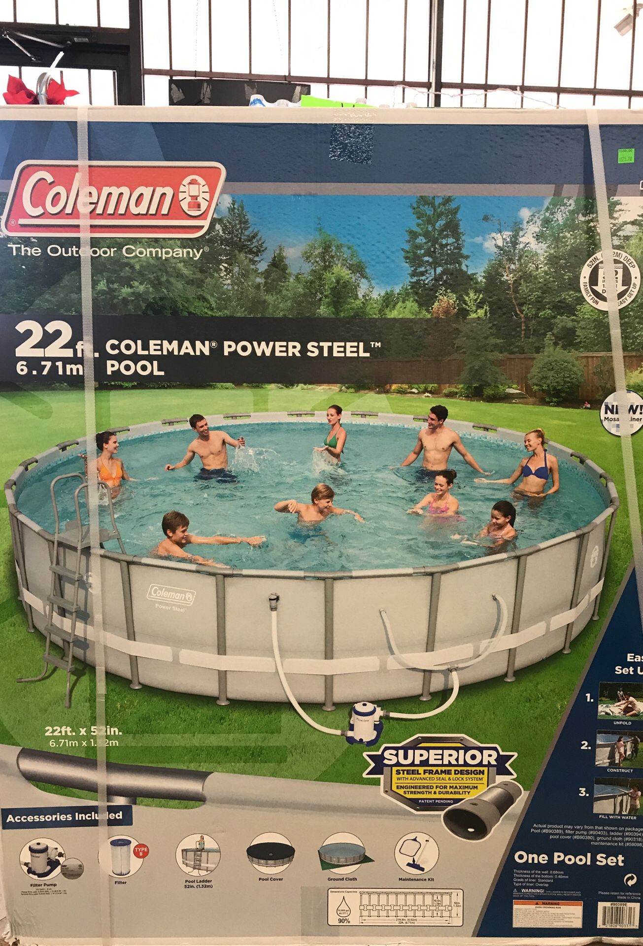 Coleman power steel 22 x 52 frame swimming pool set for Sale in Fort Worth TX OfferUp
