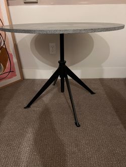 Round Adjustable Spinning Table Indoor Outdoor