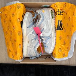 Off White Lot Dunks 38 