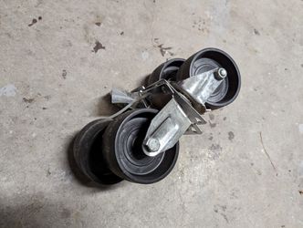 Set of 4 Toolbox casters from craftsman tool chest