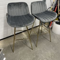 Pair Of Swivel Barstools 