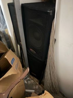 Large Black PA Speaker Cabinet