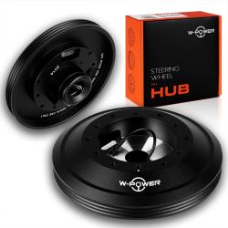 W-POWER Steering Wheel Short HUB Adapter For BMW F15/F16/F22/F30/F32/F33/F34/F36 -(3-HUB-14A-BK