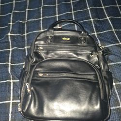 Leather diaper bag