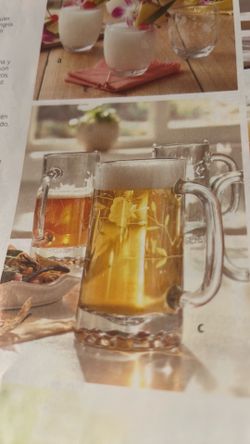 Set de cuatro cerveceros de Princess house nuevos