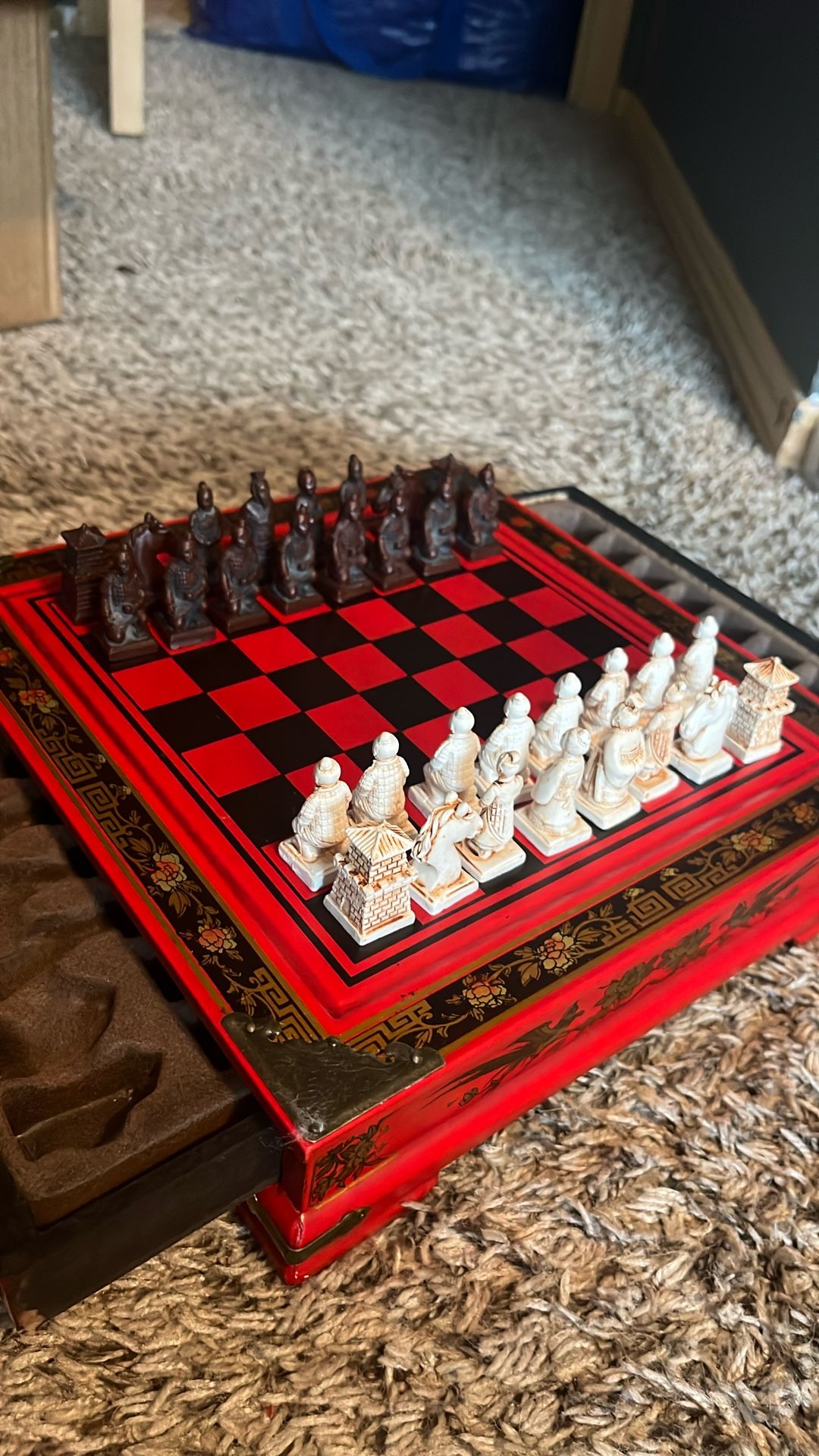 Chinese Terracotta Soldiers Chess Set