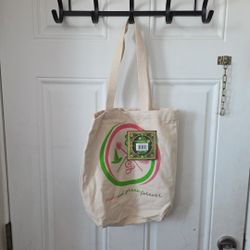 Wicked Pink & Green Fabric Tote Bag NWT