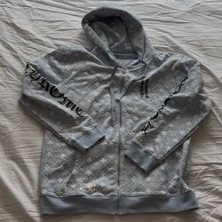 Chrome Hearts Blue Zip Up Hoodie