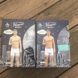 NWT Penguin Men’s Cotton Stretch Boxer Briefs 6 Pairs Size M