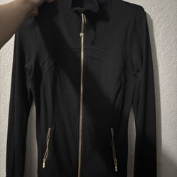 Lulu Lemon Gold Zip Up
