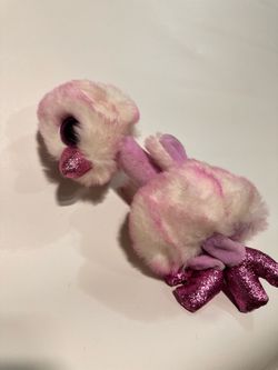 TY Beanie Boo Flamingo Plush – Pink Glitter