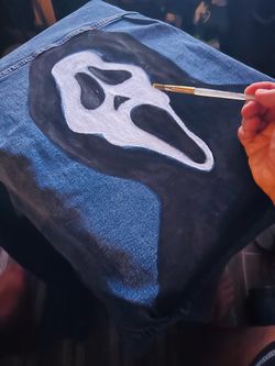 Women’s M size hand painted jacket