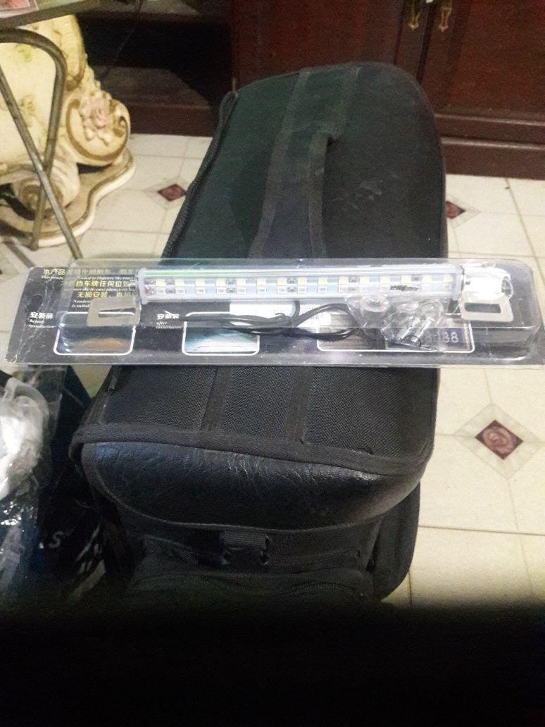 L.E.D. aux. backup/and or license plate light.