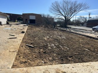 Concrete parking lot