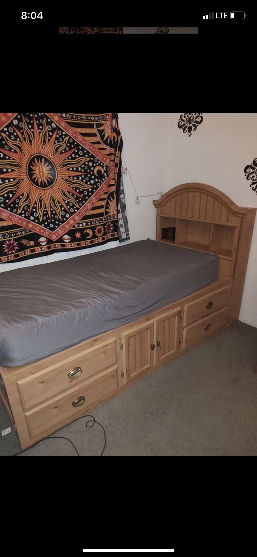 (2) Wooden Twin Size Bed Frames