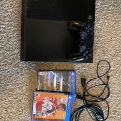 PS4 with 2 Free Games. 