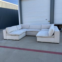 Modular 5 Piece Cloud Sectional Couch Delivery Available 🚚