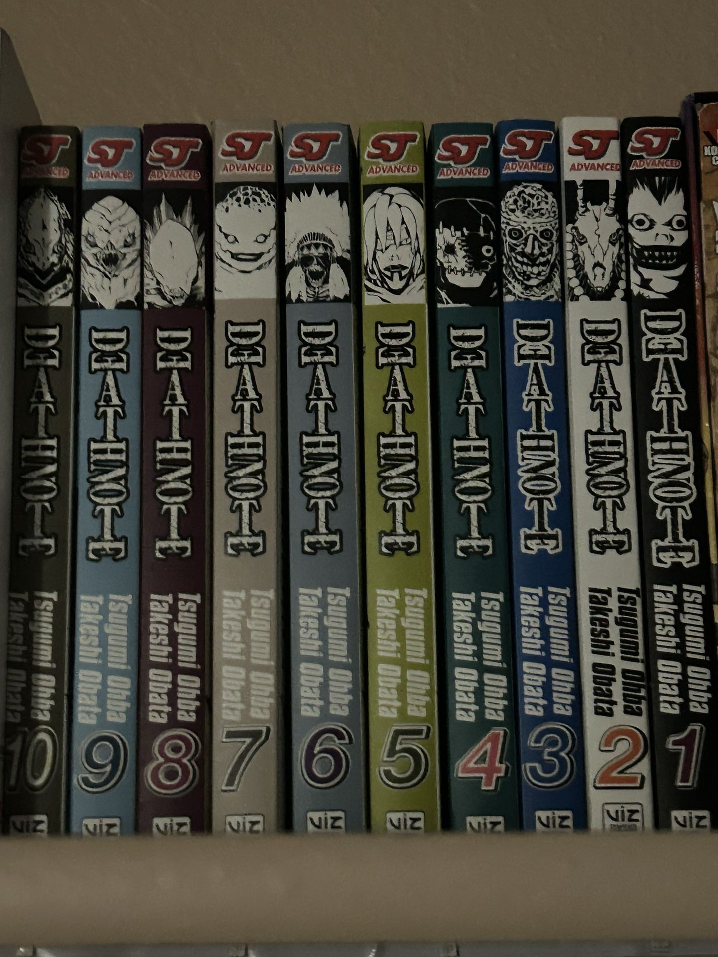 Death Note Manga Volumes 1-10