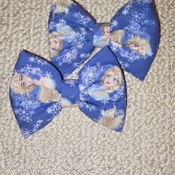 Frozen Hair Bow Clips Set