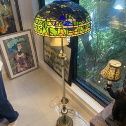 Antique Tiffany Style Floor Lamp