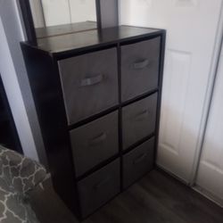 6 CUBE BLACK ORGANIZER