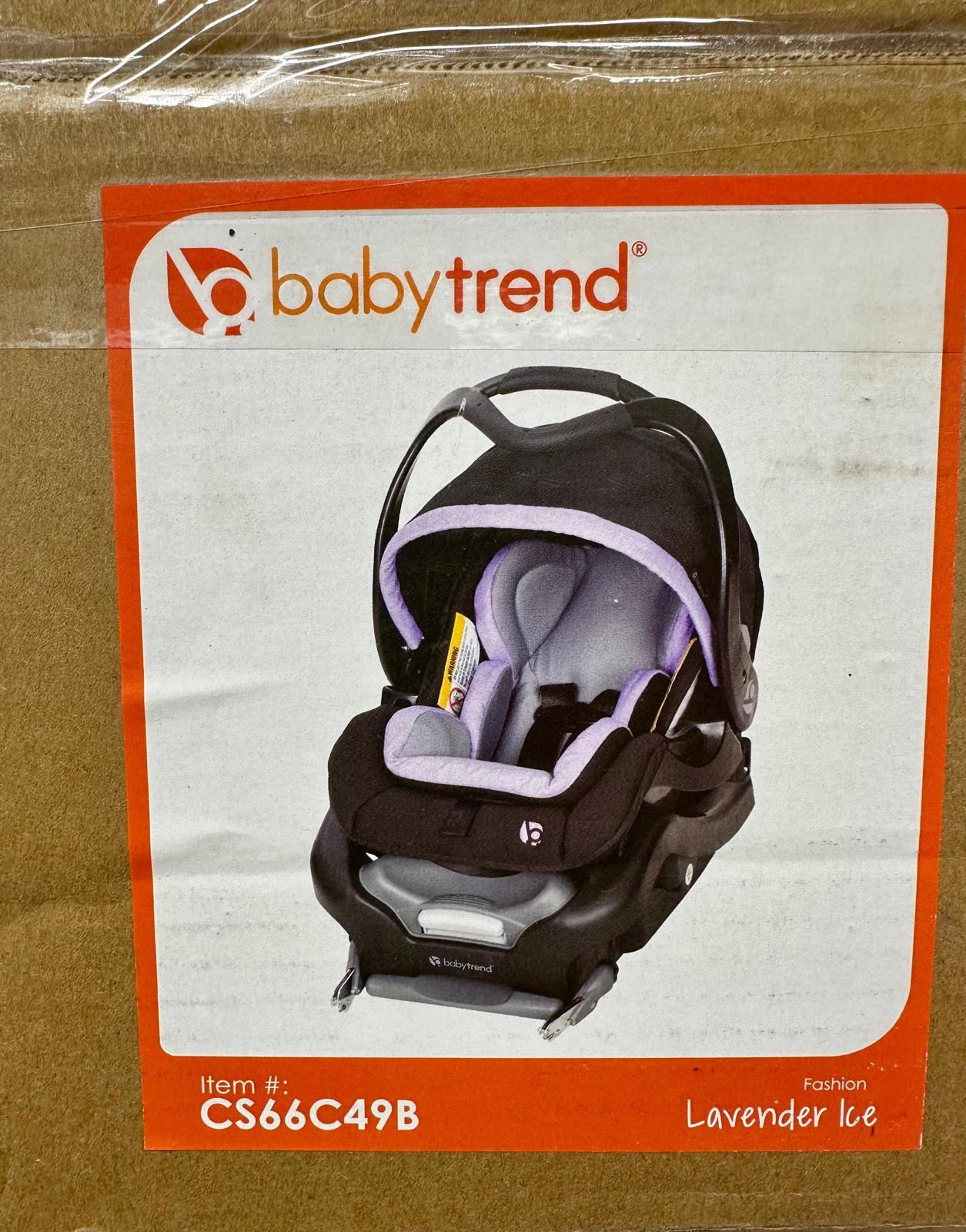 Open Box Baby Trend Secure Snap Tech 35 Infant Car Seat Lavender Ice 4–35 lb