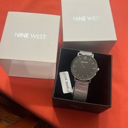 New Nine West Silver Strap