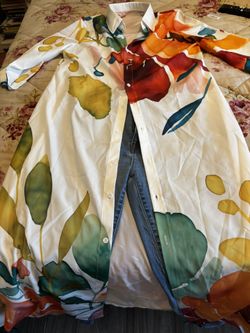 Large Button Down Dress Or Open Jacket