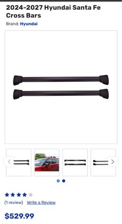 OEM Hyundai Santa Fe cross bar roof rack