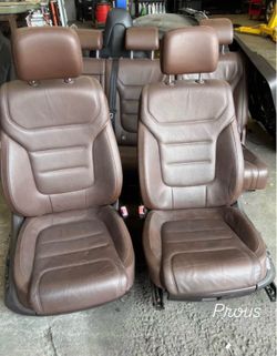 2013 Volkswagen Touareg Seat- Set- Saddle  Brown