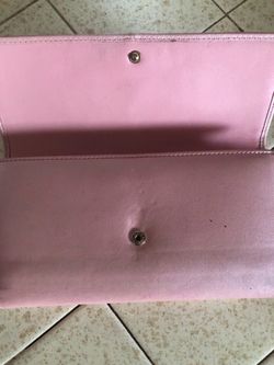 Pink vintage coach checkbook wallet