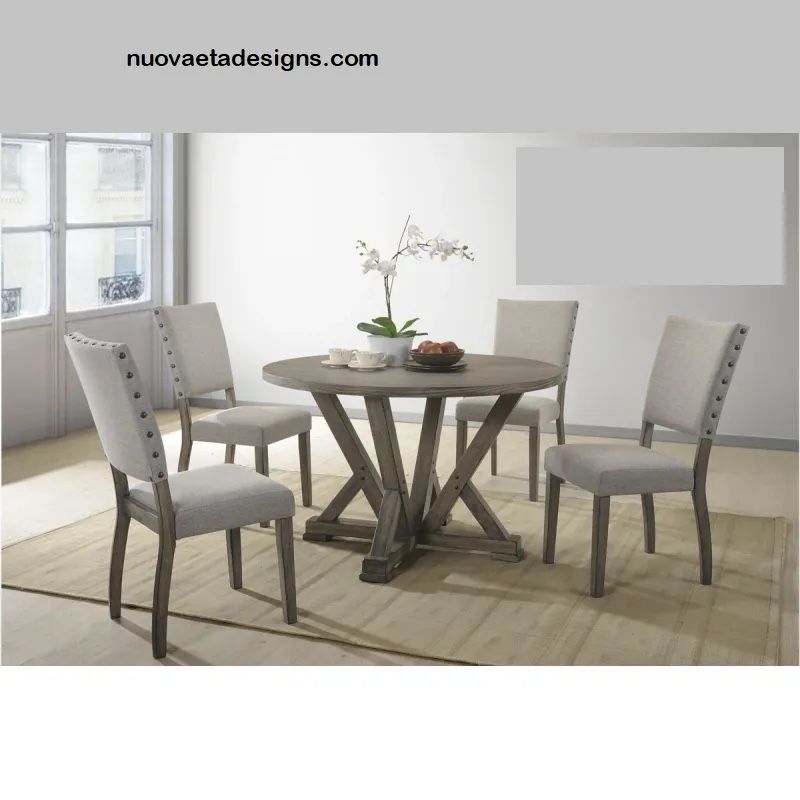 Baltic Collection Antique Light Grey 5PC Dining Set Now 949.00 Free Delivery  Home & Garden