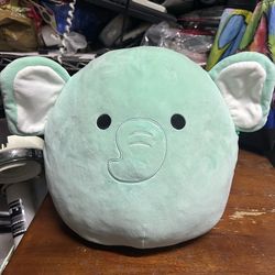 Big Squishmallow Elephant Mint Green