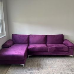 Purple couch 