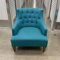 High back lounge chair w/ ottoman