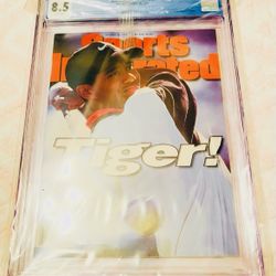 8.5 Graded Tiger Woods Sports Illustrated Magazine 