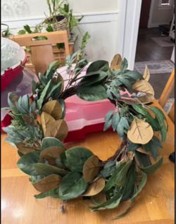 24” Fall Wreath with Storage Box