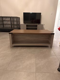 Wooden coffee table