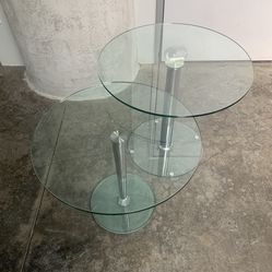 Glass table set