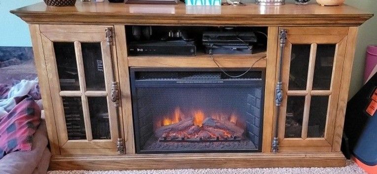 Tv Stand With Electric Fireplace 