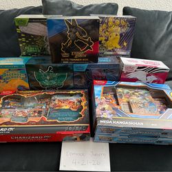 Pokemon cards ETB and Box