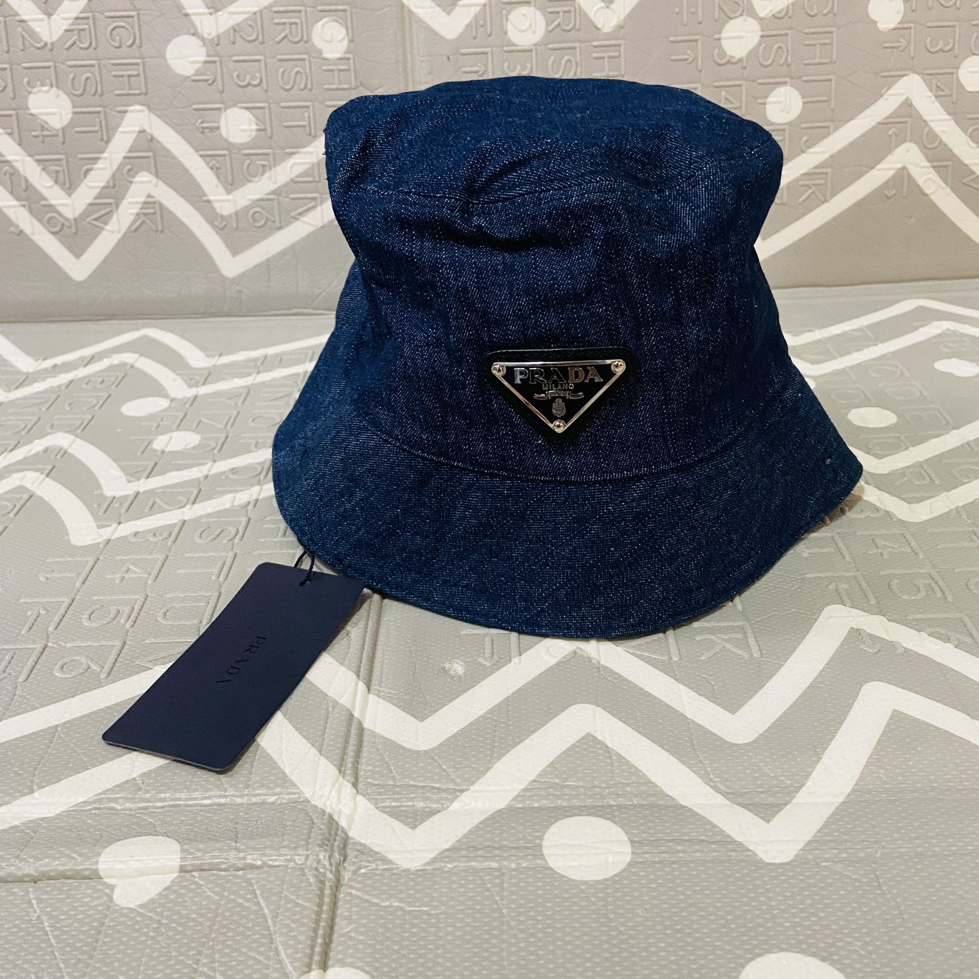 Prada Denim Bucket Hat Made In Italy