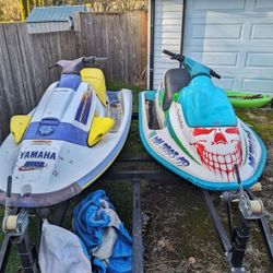 2 Jet Skis With Trailer