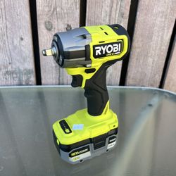 Ryobi 18V Cordless Brushless 3/8” Impact Wrench With 4.0Ah Battery 