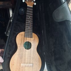 New Pono ASD all-solid acacia soprano ukulele With Case