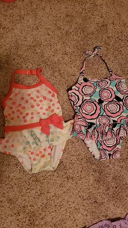 2 girls 18-24 month swimsuits