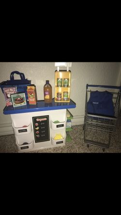 My Life Doll walmart store, shopping cart, and basket